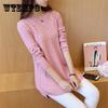 Sweater In The Long Round Neck Bottoming Shirt Spring and Autumn Loose Women's Sweater