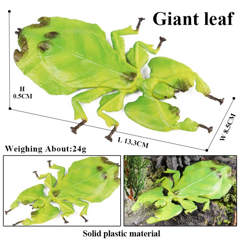 Oenux Simulation Dragonfly Grasshopper Centipede Wild Insect Animals Model Action Figures Miniature Education Collection Kid Toy