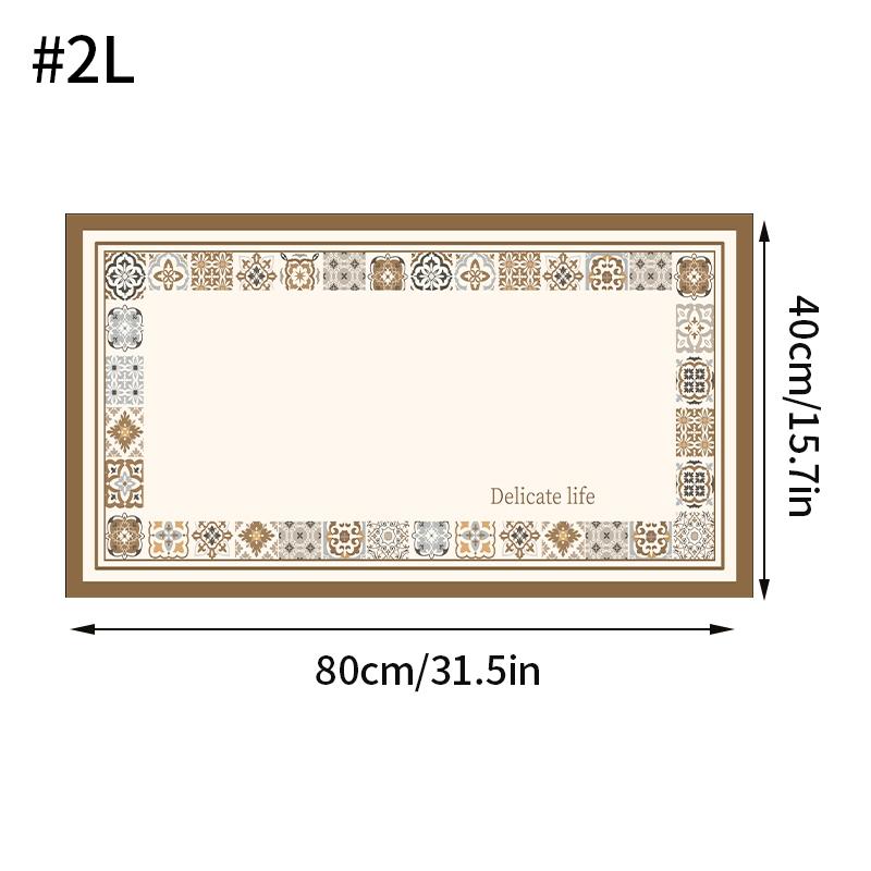 Simple Bath Mat  Bathroom Absorbent Floor Mats  U-shaped Toilet Foot Pad Non-Slip Floor Door Mat Bathtub Side Carpet Shower Rug