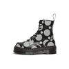 Jadon Series Leather Polka Dot Short Boots Unisex Boots Black 26882009