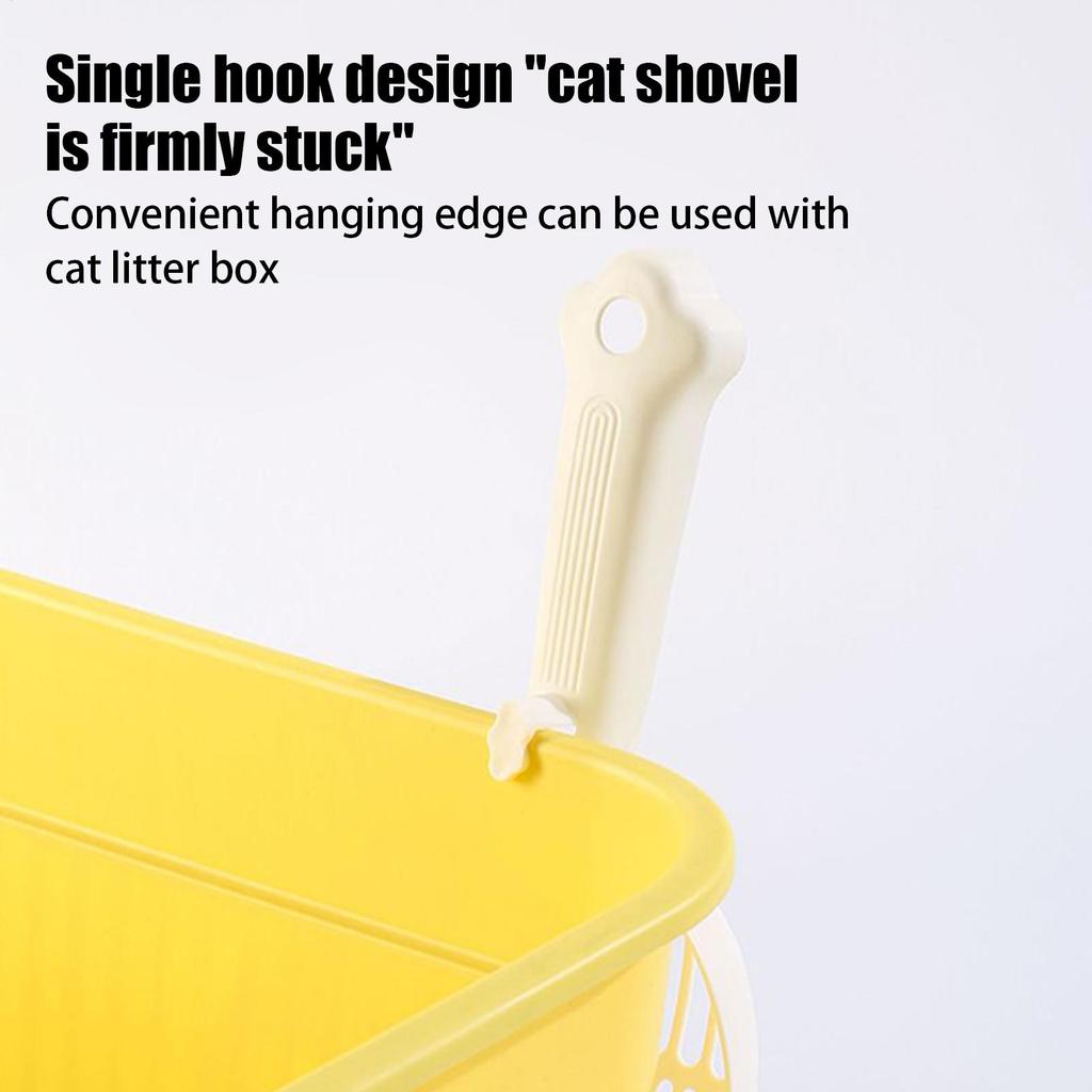 Cat Litter Box Scooper with Ergonomic Long Handle Shovel Sifter for Home Efficient Cleaning Pet Indoor Easy Scooping Kitten