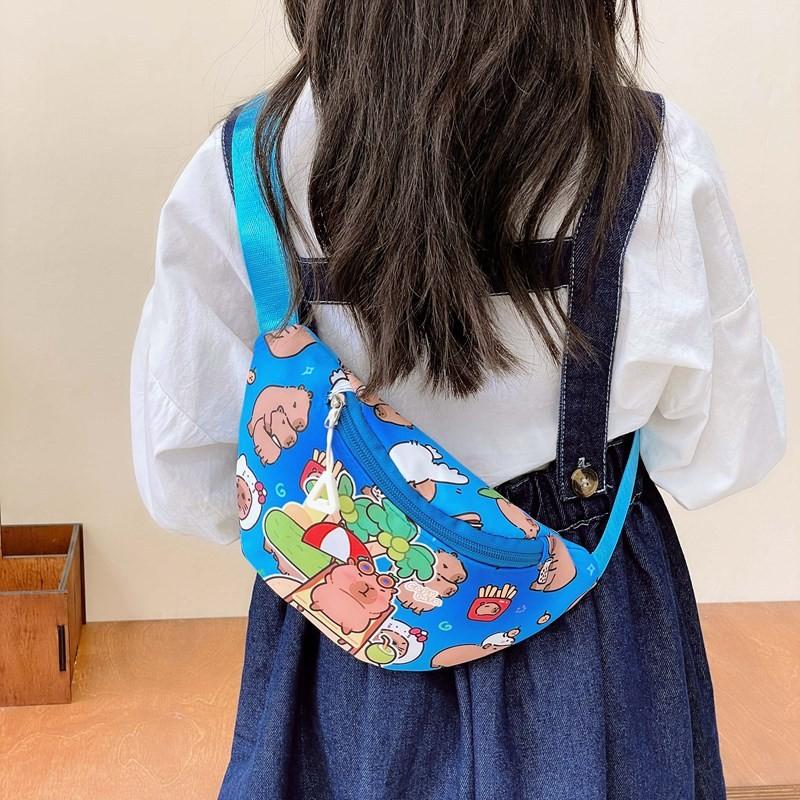 Childrens Fashionable Trendy Chest Bag Featuring Colorful Anime Prints Kids For
