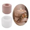 Cylinder Shaped Silicone Molds Candle Holder Molds Clay Molds for Tealight Holder Candle Stand Metal Tealight Container