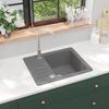 VidaXL Kitchen Sink In Granite Single Bowl Grey Kitchen Decoration Home 142953