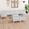 Day and Night - Day and Night Garden Furniture Set 10 Pieces Solid White Pine Wood