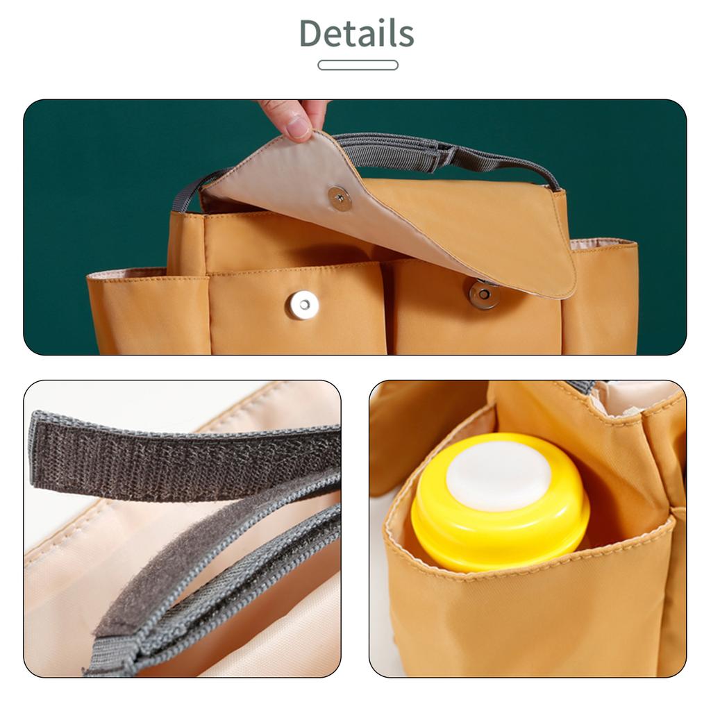 Multi-functional Diaper Bag Water-proof Baby Backpack with Internal Compartment Design Lightweight