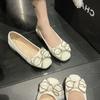 Kawaii Low Heel Elegant Round Toe Cute Women's Summer Footwear with Bow Shoes for Woman 2024 Korean Style On Promotion Y2k 39