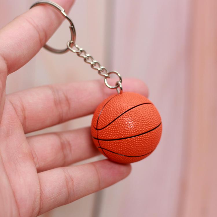 Sports Keychain Set: Basketball, Football, Volleyball - Unique Chain Rings & Personalized Luggage Accessories for Fans