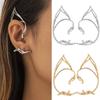 Korean Style Cat Ear Hollow Ear Clips Ear Cuff Elf Ear Clip Personality   Decoration