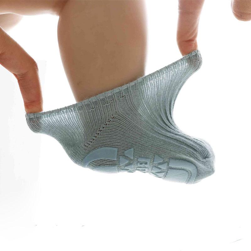 Baby Socks For Newborn Anti-slip Socks Child Solid Cotton Striped Socks Prink
