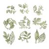 1-2pcs/bag Alloy Green Leaf Series Pendant DIY Bracelet Necklace Earrings Jewelry Accessories