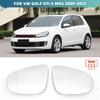 Door Rear View Mirror Glass Side Wing Mirrors Convex Heated Wing Angle Exterior Part Fit For VW Golf 6 MK6 2009-2012 Hatchback