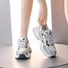 New Women's Luxury Mesh Breathable Thick-soled Sneakers Casual Sports Shoes Women's Thick-soled Tennis Vulcanized Shoes
