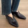 Fashion Mid Heels Leather Shoes 2025 Designer New Spring Elegant Versatile Women Loafers Comfortable Soft Walking Pumps Zapatillas Mujer
