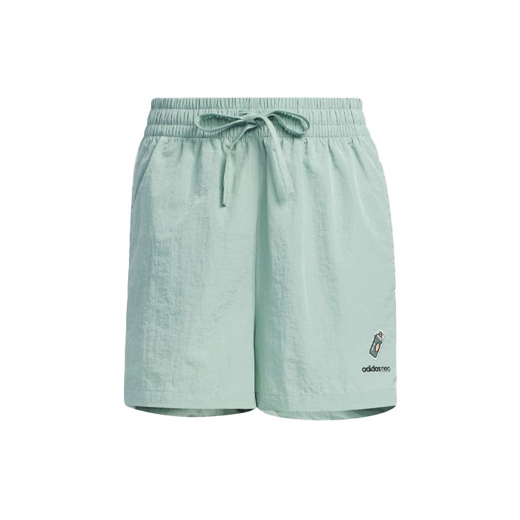 Adidas Neo Ss May Embroidered Training Shorts Women Shorts Light-Green GP5489