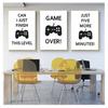 Black and White Posters, Teenage Boy Bedroom Decoration, Game Quotes, Art Canvases, Painting Pictures, Game Room Wall Decoration