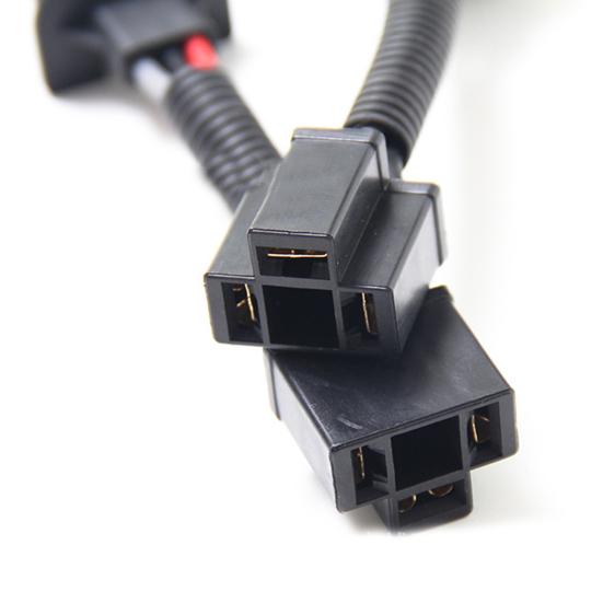 2Pcs H13 To H4 Car Headlight Conversion Connector Socket Cable Harness Adapter