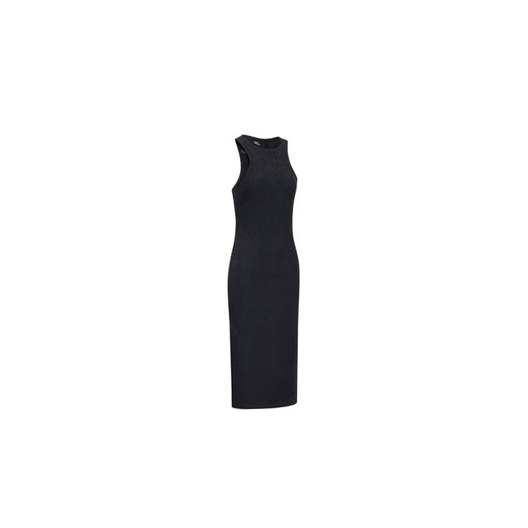 Nike SS24 Breathable Solid Color Sleeveless Dress Women Dresses Black FN3680010
