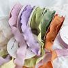 Craft Supplies Floral Florist Wrapping Yarn Band Linseed Wrinkled Cotton Ribbon Flower Packaging