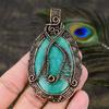 Amazonite Handmade Copper Wire Wrap Jewelry Pendant 3.15 j8K68