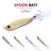 Hengjia Fishing Hrad Lures Wobbler Spinner Bait Spoon Artificial Bass Hard Sequins Hooks