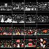 Cartoon Christmas Window Glass Stickers 2025 Christmas Decoration for Home Living Room Wall Decor 2025 Happy New Year Stickers