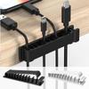 Multipurpose Self-Adhesive Buckle Nail-Free Cable Clips Plastic Cable Organizer Clips Winder Desktop Cord Management Cable Holde