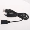 Male To Female USB Power Cable Extender Line with Handy Power Control for Car Driving Recorder, LED Desk Lamp, USB Fan