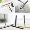 Stainless Steel Window Glass Cleaning Tool with Handle Silicone Rubber Brush Bathroom Shower Squeegee Kitchen Car
