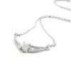[I4713] - White 'Scarlett' Silver Necklace
