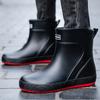 Fashion Men's Rain Boots Waterproof Rubber Boots Unisex Working Shoes Platform Non-slip Male Boots Special Shoes Outdoor Fishing Boots