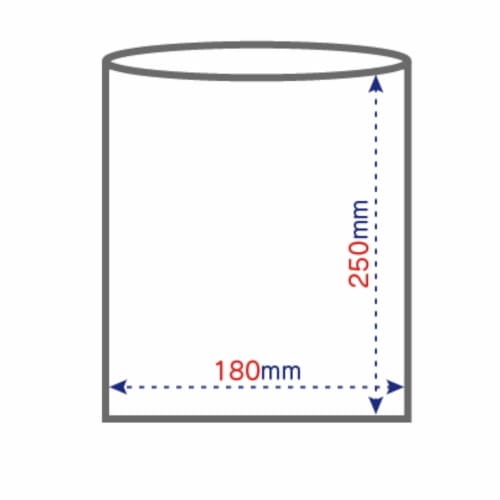 Ordy Kitchen Plastic Bags, Semi-Transparent, Small, 100 Bags, 18cm Wide X 25cm Long, 0.01mm Thick, Food Storage Bags, Pucci Bags, PDS100