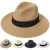 Summer Fashion Straw Hat Dress Up Adult Top Hat Hand-Woven Sunshade Sunscreen Hat Spot
