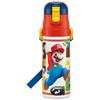 Skater Water Bottle 470ml Super Mario 23 Children's Stainless Steel Sports Bottle SDC4-A