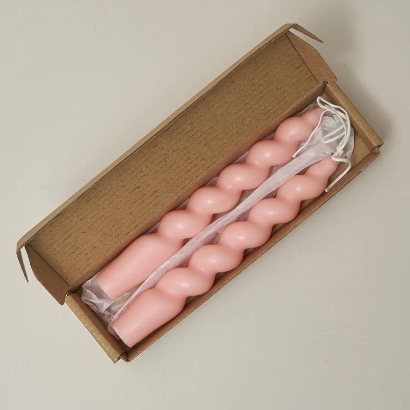 Twist Candles Sented Stick Candle and Candle Holders Ceramic Candle Stand Glass Tealight Candlelistick Wholesale Candles