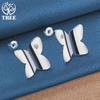 925 Sterling Silver Butterfly AAA Zircon Stud Earrings Jewelry