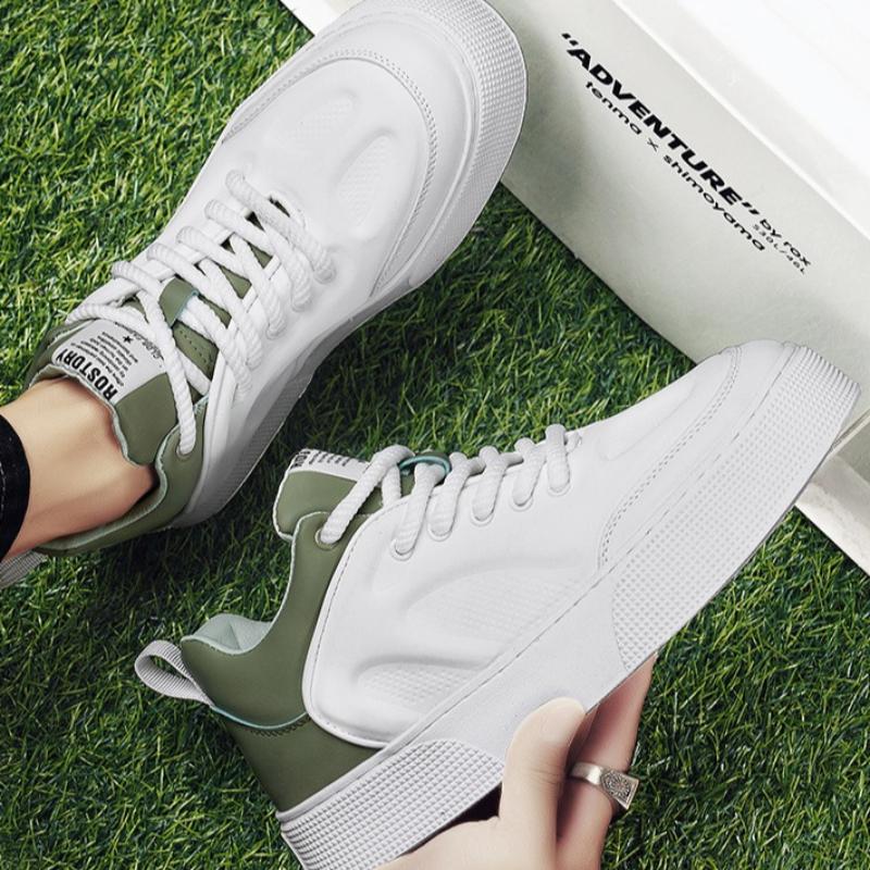 Spring Summer Sneakers Man High Quality Breathable Soft Sole Casual Board Shoes Men's Lace-up Platform Vulcanized Shoes