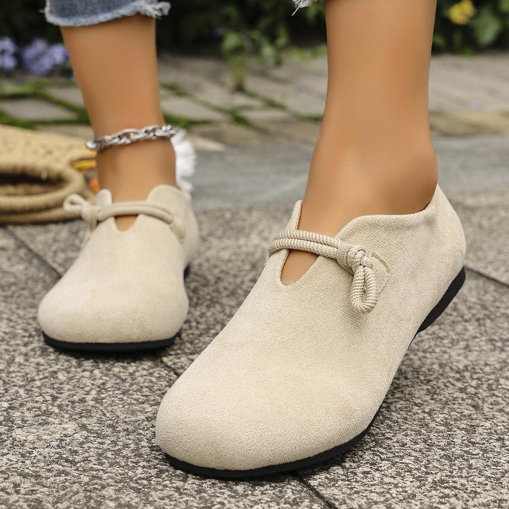 Fashion Retro Flat Shoes 2025 New Design Shallow Loafers Women's Casual and Comfortable Solid Color Women's Shoes Zapatos De Mujer