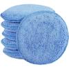 Microfiber Car Wax Applicator Pads - 6-Pack Tire Cleaning & Polishing Sponges