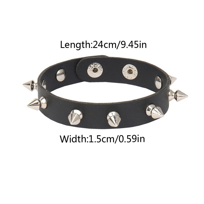 Women/Men Men Women Leather Wristband Men Women Gift Punk Style Leather Bracelet Cosplay Jewelry