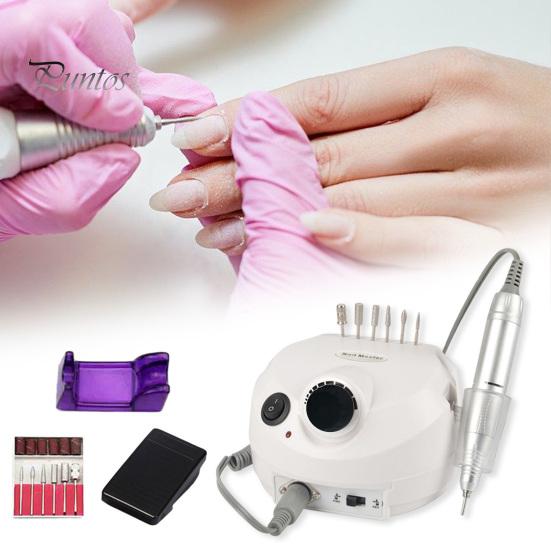 Electric Nail Polishing Machine High Speed Nail Polisher with 6 Grinding Heads for Versatile Nail Care