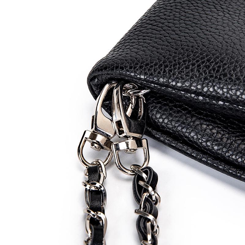 ZV French Exquisite Women's Winged Chain Crossbody Bag: Elegant Envelope Shoulder Bag for Ladies.