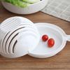 Fruit Vegetable Salad Cutting Bowl Practical Multifunctional Salad Cutter Drain Fruit Bowls Kitchen Accessories Gadgets