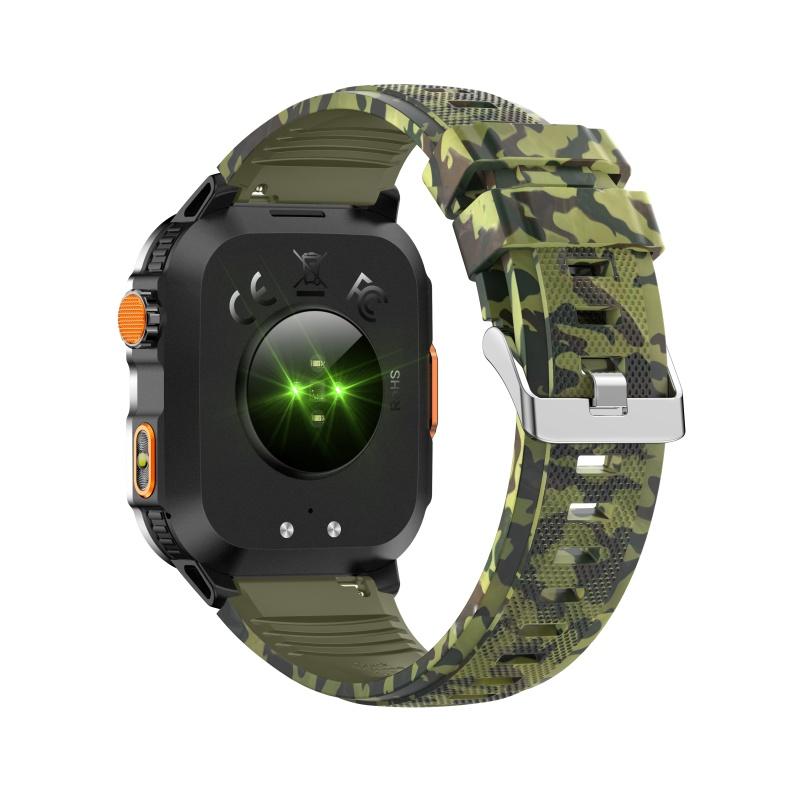 Rainbuvvy HT36 Bluetooth Smart Bracelet 2.01inches IPS BT5.3 Bluetooth Call IP68 Waterproof 540mAh Android GPS Smartwatch Multi-language