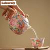 250ML Chinese Handmade Tea Pots Porcelain Teapot Color Enamel Teapots Teaware Ceramic Tea Accessories Kung Fu Tea Kettles