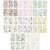 Moin Moin Flower Bouquet Illustration 8 Types Sheets Each X 8 Types 48 Large Transparent Clear for Letter Pressed Cherry 2405sl297 Stickers, (6 =