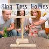 Wooden Ring Toss Game: Two-Person Hook and Ring Table Toy