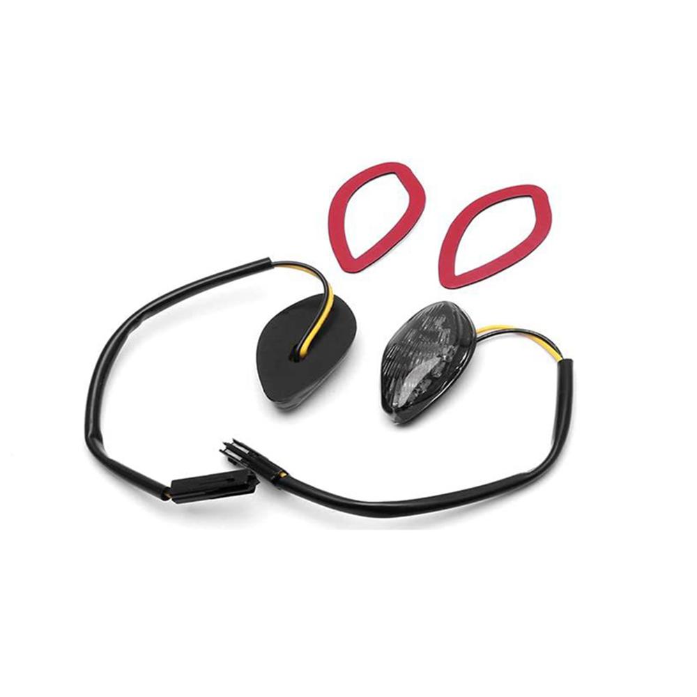 2x Smoke Flush Mount Amber LED Turn Signals Lights For 2013-2019 Honda Grom 125