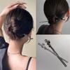 Vintage Chinese Style Hairpins Minimalist Metal Geometric Hair Stick Women Chopstick Hair Clip Pin Fashion Elegant Hair Accessories Gifts
