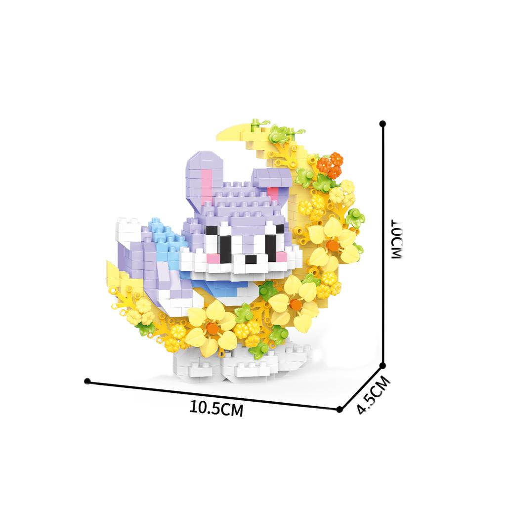 New Mini Cat Dog Raccoon Panda Cute Pet Small Building Blocks Model Series Decorations Children's Toys Children's Gift